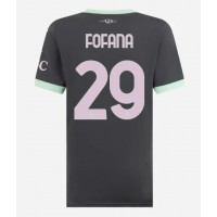 Camiseta AC Milan Youssouf Fofana #29 Tercera Equipación Replica 2024-25 para mujer mangas cortas